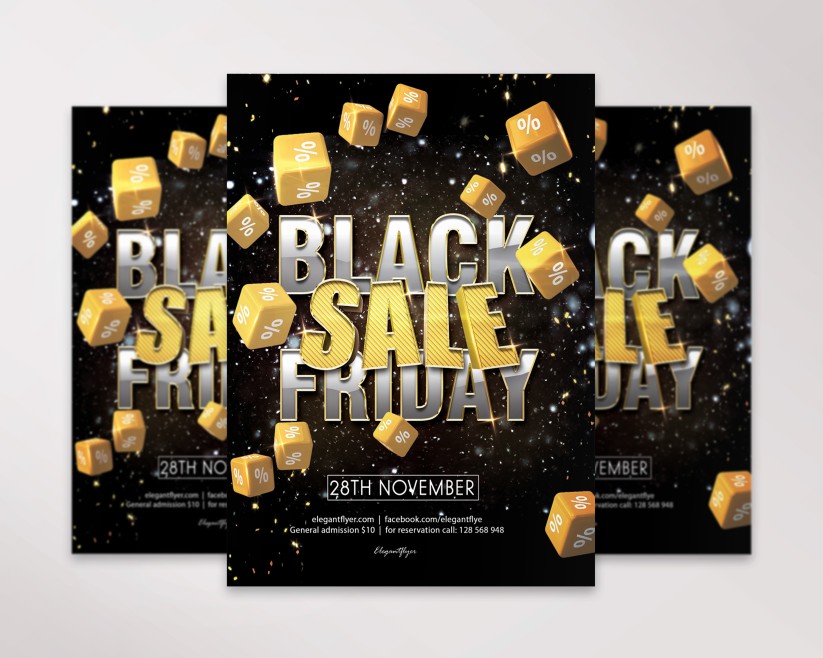 Black Friday Sale – Free PSD Flyer Template 012 Black Friday Sale – Free PSD Flyer Template 012