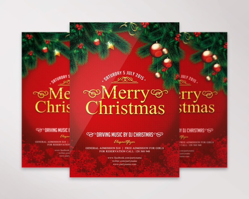 45+ Free Christmas Flyer Templates in PSD + Premium Version! | by ...