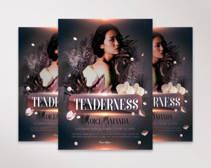 24 TENDERNESS PARTY - PREMIUM PSD FLYER TEMPLATE 24 TENDERNESS PARTY - PREMIUM PSD FLYER TEMPLATE