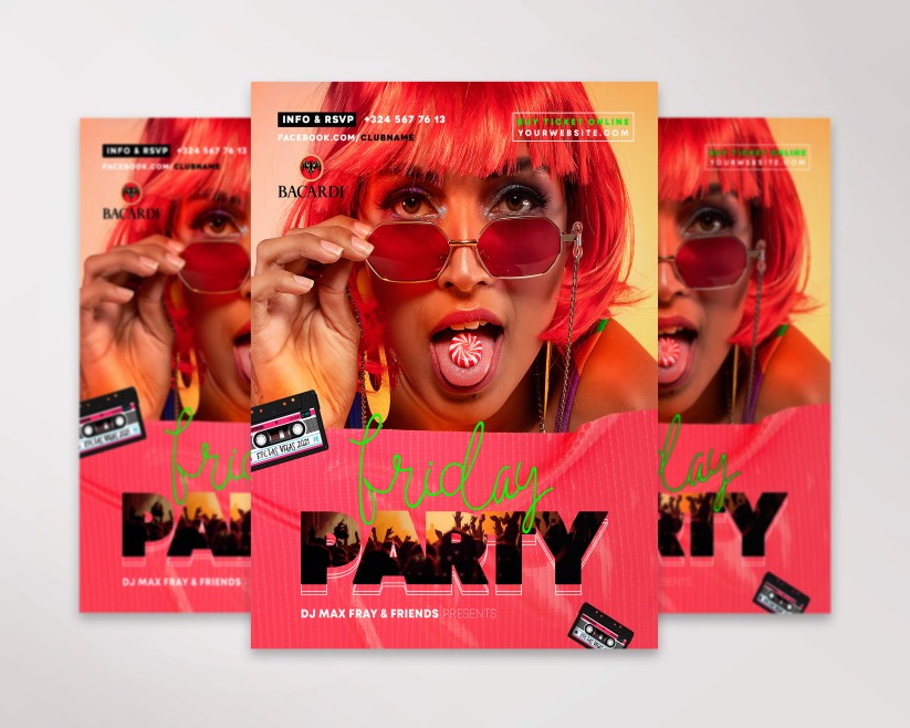6 FRIDAY PARTY - FREE FLYER PSD TEMPLATE 6 FRIDAY PARTY - FREE FLYER PSD TEMPLATE