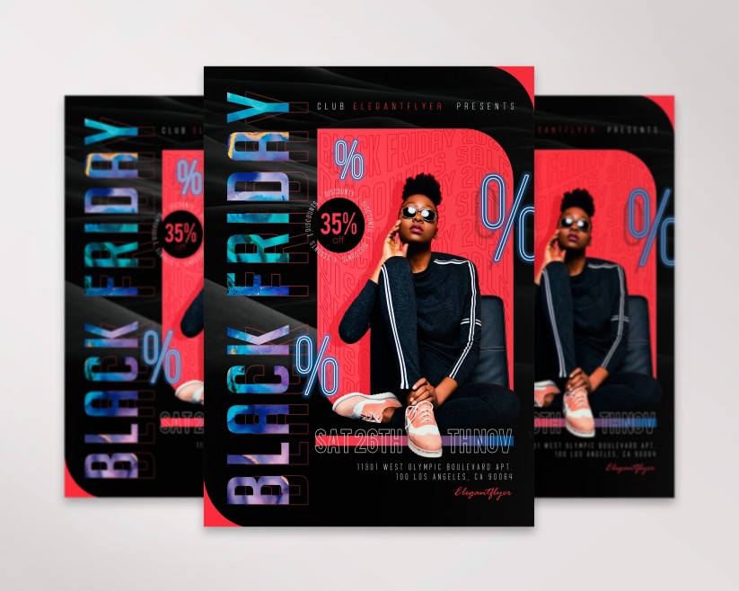 Black Friday – Premium PSD Flyer Template 034 Black Friday – Premium PSD Flyer Template 034
