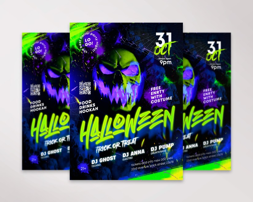 40+ Free Halloween Flyers Templates in PSD + Premium Version! | by ...