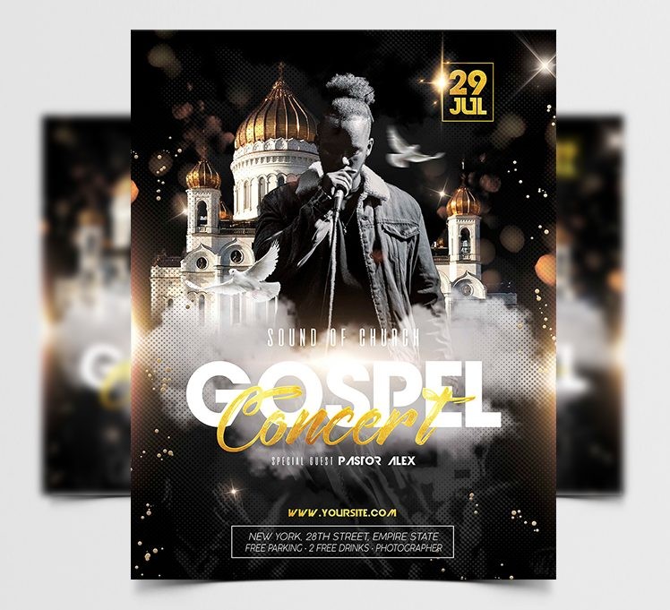Gospel Concert – Premium PSD Flyer Template Gospel Concert – Premium PSD Flyer Template