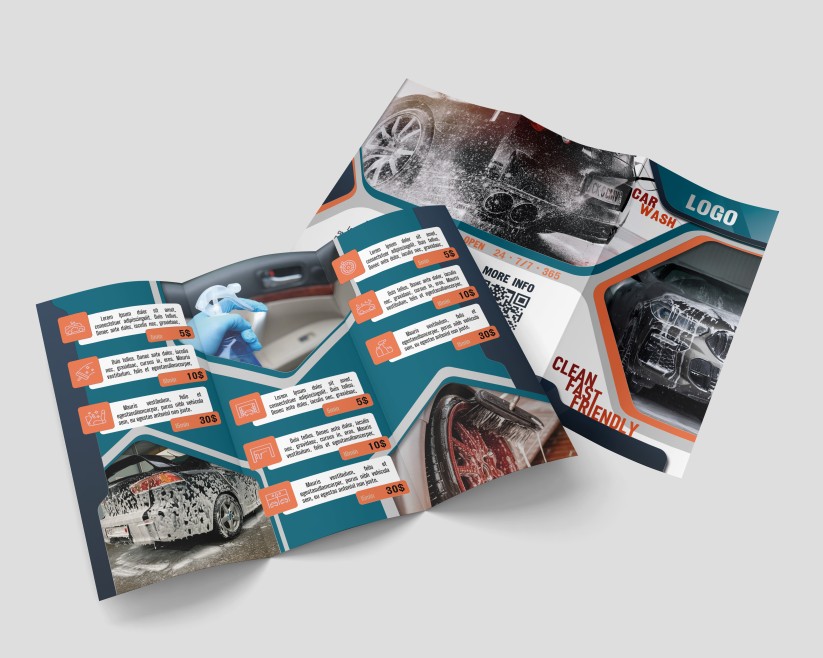 Car Wash – Free Tri-Fold PSD Brochure Car Wash – Free Tri-Fold PSD Brochure