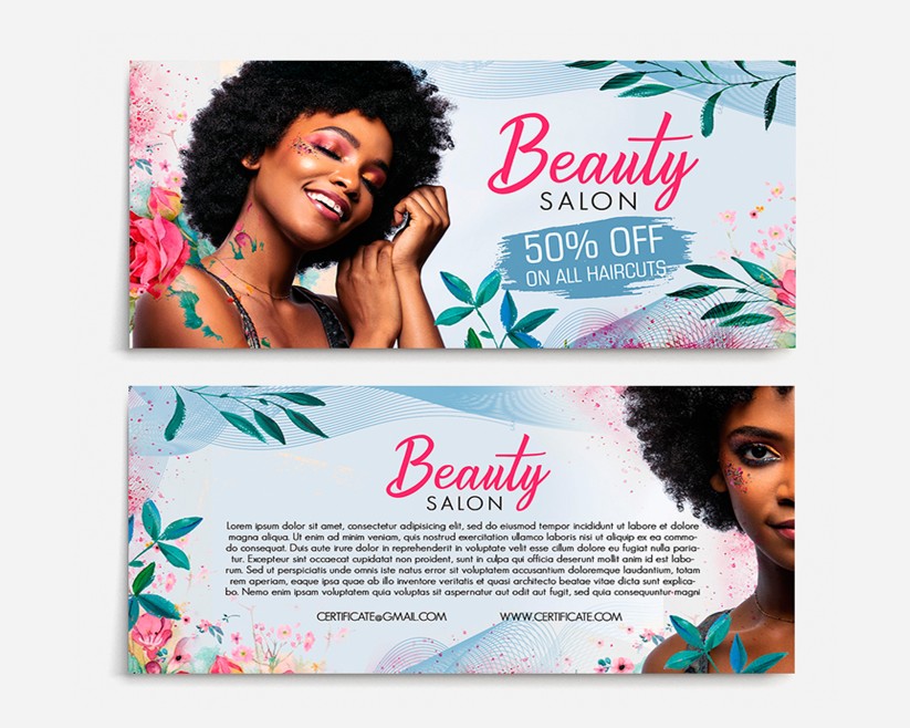 BEAUTY SALON – FREE GIFT CERTIFICATE TEMPLATE IN PSD BEAUTY SALON – FREE GIFT CERTIFICATE TEMPLATE IN PSD