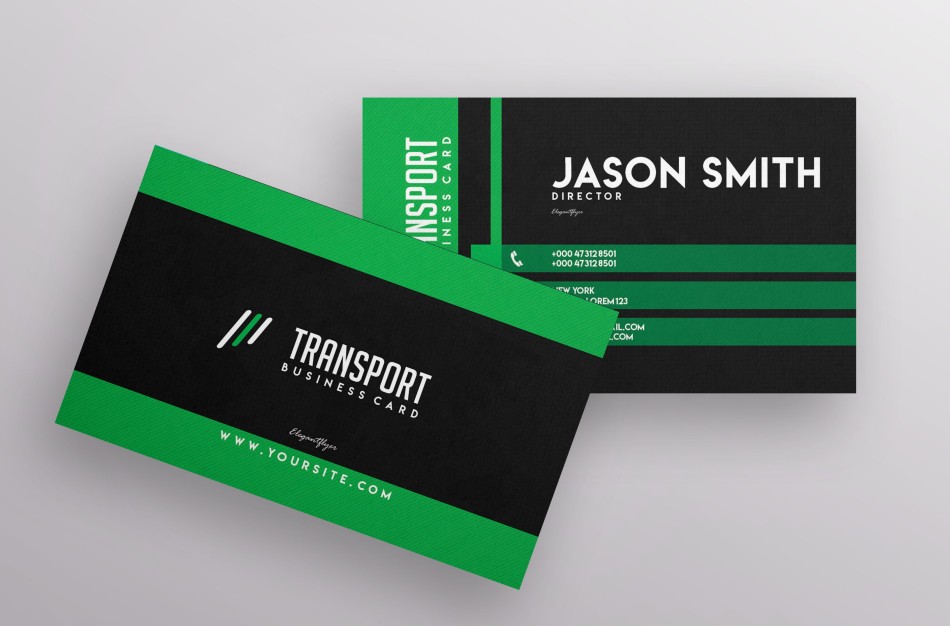 Transport Business Card Templates PSD Transport Business Card Templates PSD