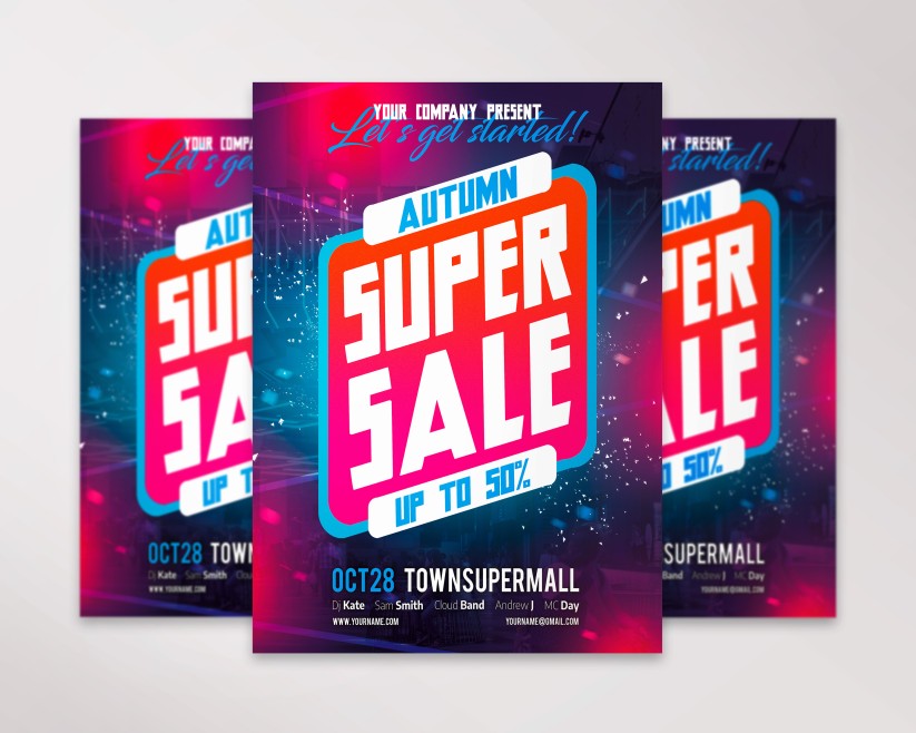 Autumn Sale – Premium PSD Flyer Template 039 Autumn Sale – Premium PSD Flyer Template 039
