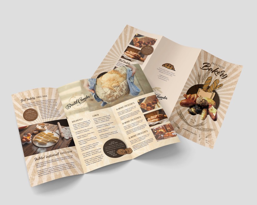 Bakery – Premium Tri-Fold PSD Brochure Template Bakery – Premium Tri-Fold PSD Brochure Template