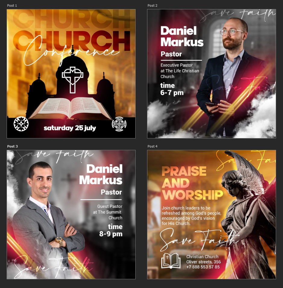 church-conference-facebook-post-set church-conference-facebook-post-set