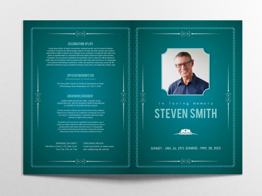 FREE FUNERAL PROGRAM TEMPLATE 06 FREE FUNERAL PROGRAM TEMPLATE 06