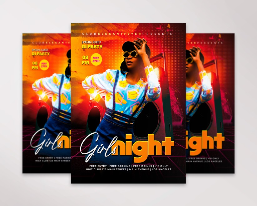 Girls Night – Premium PSD Flyer Template 20 Girls Night – Premium PSD Flyer Template 20