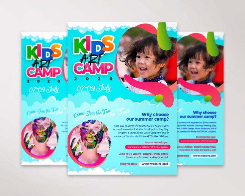 Kids Art Camp – Premium PSD Flyer Template Kids Art Camp – Premium PSD Flyer Template