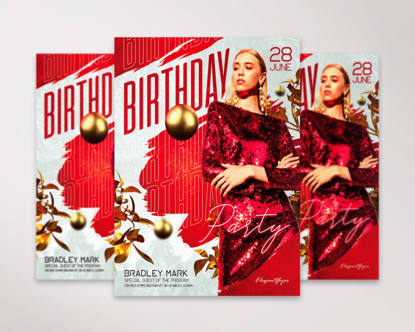 21 BIRTHDAY PARTY - PREMIUM PSD FLYER TEMPLATE 21 BIRTHDAY PARTY - PREMIUM PSD FLYER TEMPLATE