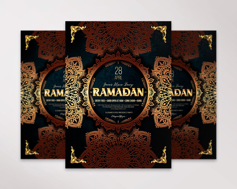 golden ramadan flyer golden ramadan flyer