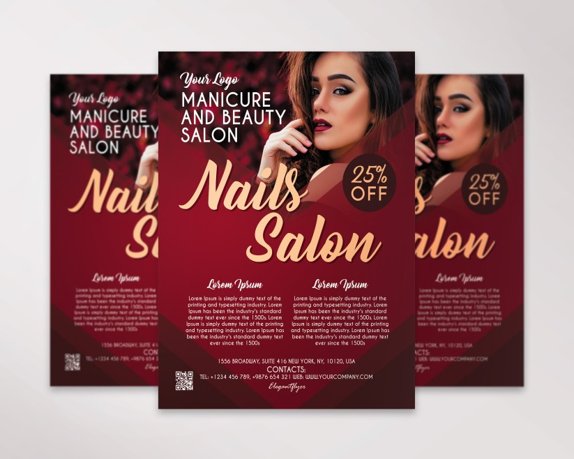 Nails Salon – Free PSD Flyer Template 7 Nails Salon – Free PSD Flyer Template 7