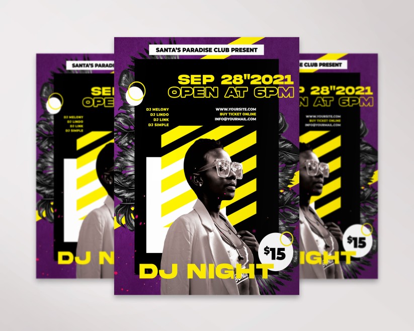 DJ Night free flyer DJ Night free flyer