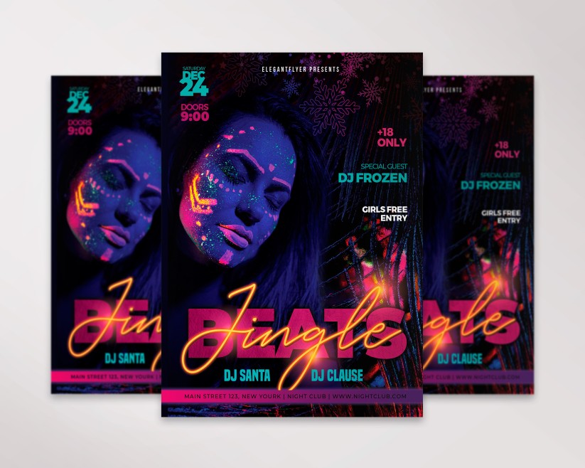 9 Jingle Beats – Free Flyer PSD Template 9 Jingle Beats – Free Flyer PSD Template