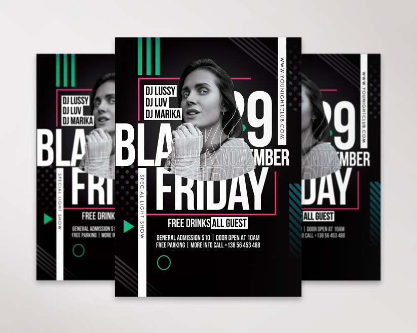 21 Black Friday – Premium PSD Flyer Template 21 Black Friday – Premium PSD Flyer Template