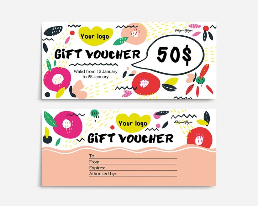 BRIGHT - PREMIUM GIFT CERTIFICATE PSD TEMPLATE BRIGHT - PREMIUM GIFT CERTIFICATE PSD TEMPLATE