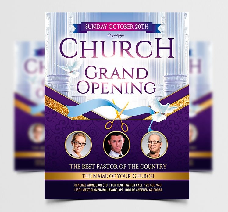 Church Grand Opening – Flyer PSD Template Church Grand Opening – Flyer PSD Template