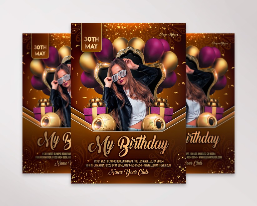 MY BIRTHDAY PARTY – PREMIUM PSD FLYER TEMPLATE 036 MY BIRTHDAY PARTY – PREMIUM PSD FLYER TEMPLATE 036
