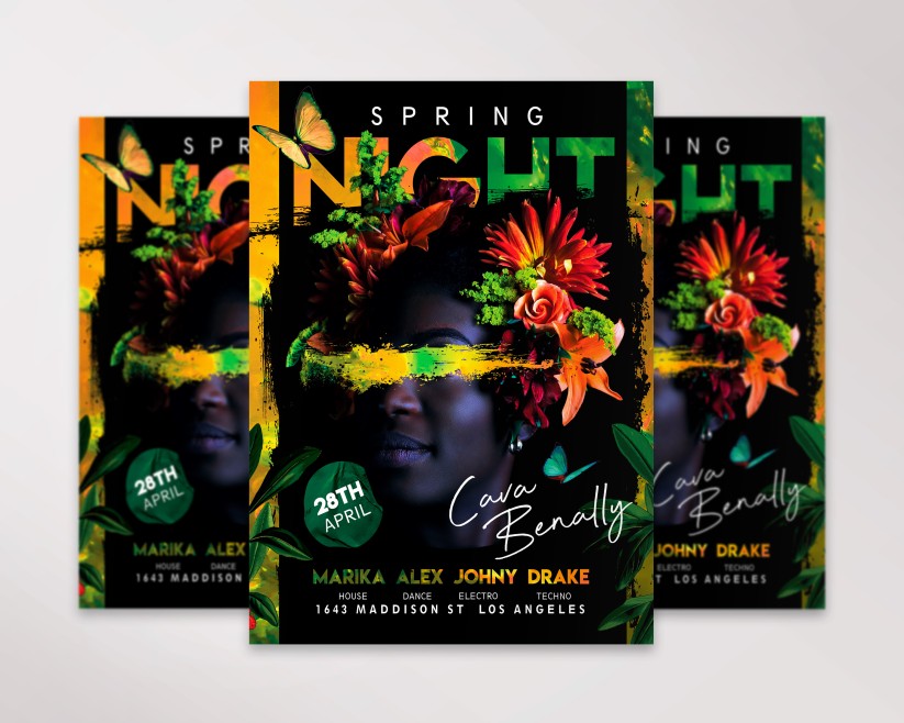 Spring Night flyer Spring Night flyer