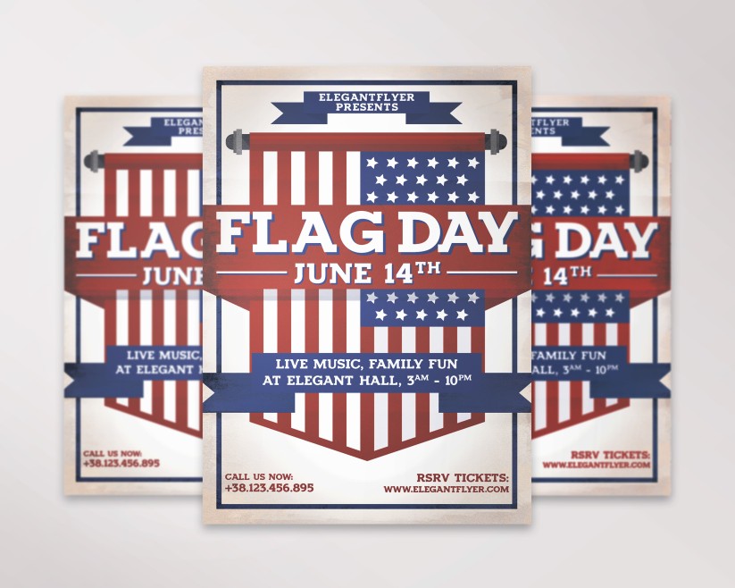 Flag Day – Flyer PSD Template Flag Day – Flyer PSD Template