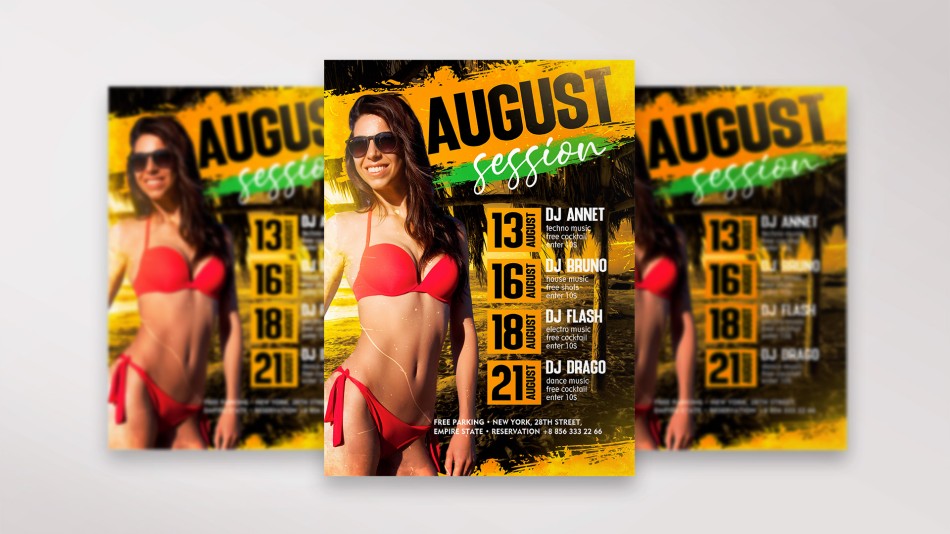 August Session Premium PSD Flyer Template 18 August Session Premium PSD Flyer Template 18