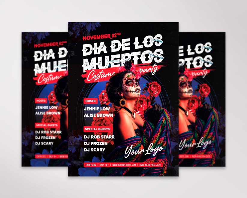 26 DIA DE LOS MUERTOS - PREMIUM PSD FLYER TEMPLATE 26 DIA DE LOS MUERTOS - PREMIUM PSD FLYER TEMPLATE