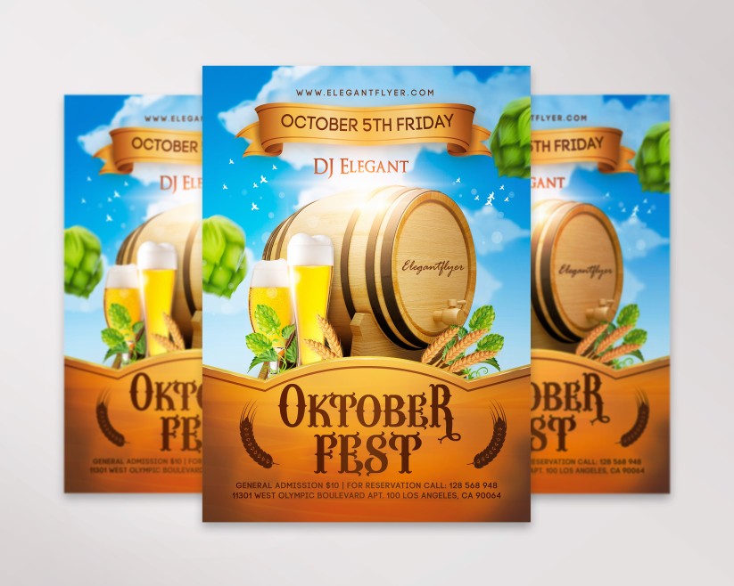 19 Oktoberfest – Flyer PSD Template 19 Oktoberfest – Flyer PSD Template