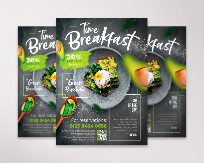 BREAKFAST TIME - FREE PSD FLYER TEMPLATE BREAKFAST TIME - FREE PSD FLYER TEMPLATE