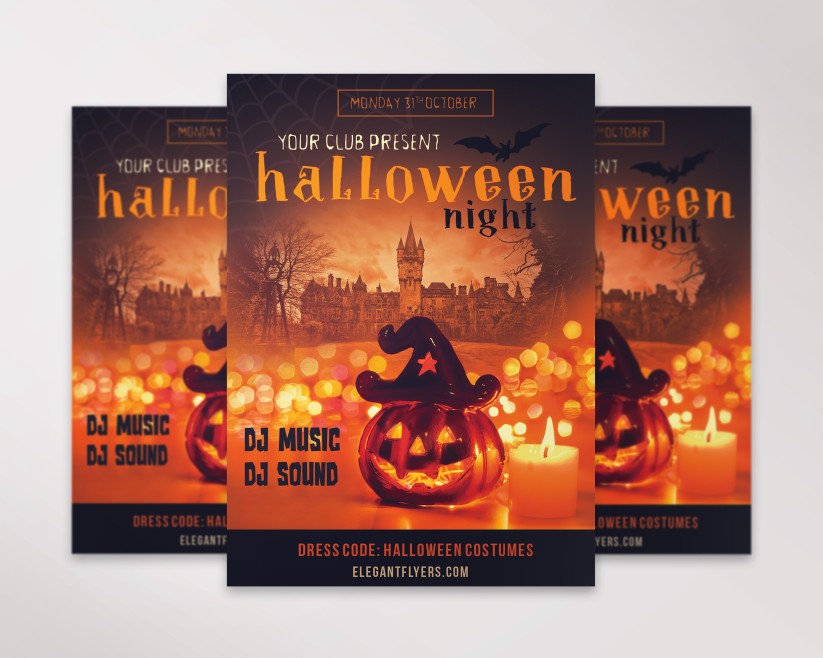 Halloween Night Free Flyer PSD Template Halloween Night Free Flyer PSD Template