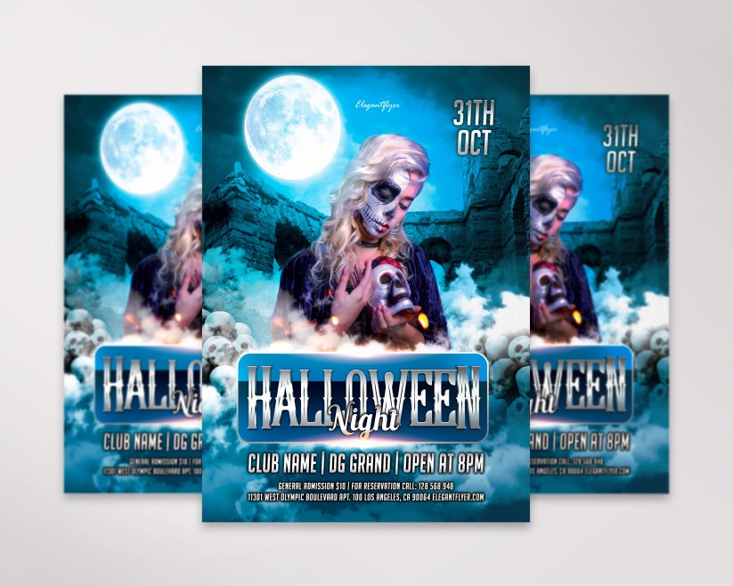 Halloween Night – Premium PSD Flyer Template 030 Halloween Night – Premium PSD Flyer Template 030