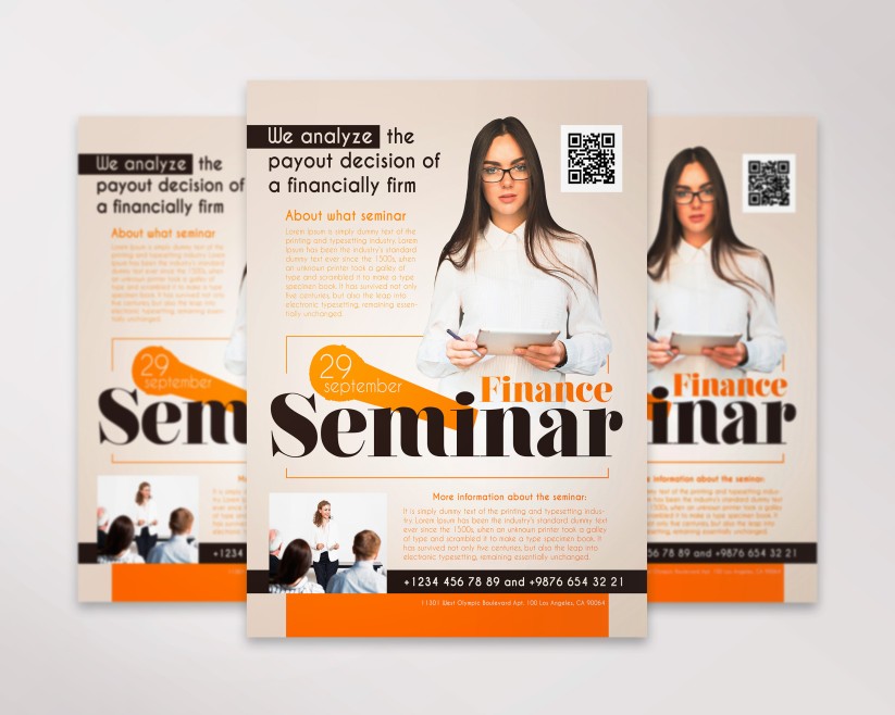 Finance Seminar – Flyer PSD Template Finance Seminar – Flyer PSD Template