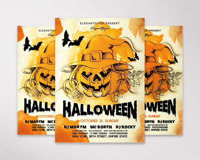 Night Halloween – Free Flyer PSD Template 015 Night Halloween – Free Flyer PSD Template 015