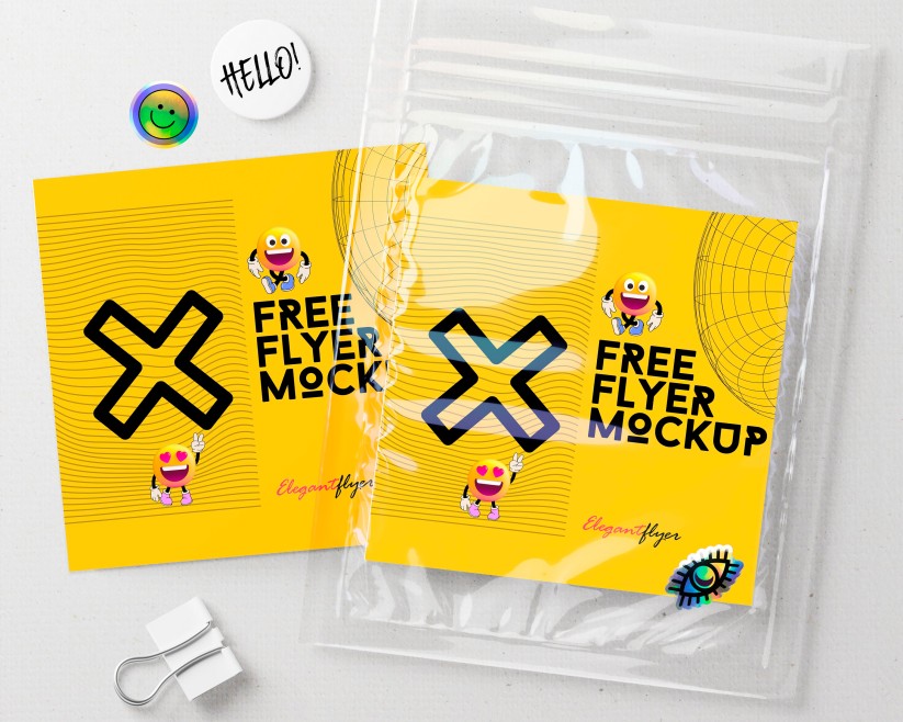 Free Etsy Flyers Mockup Set in PSD Free Etsy Flyers Mockup Set in PSD