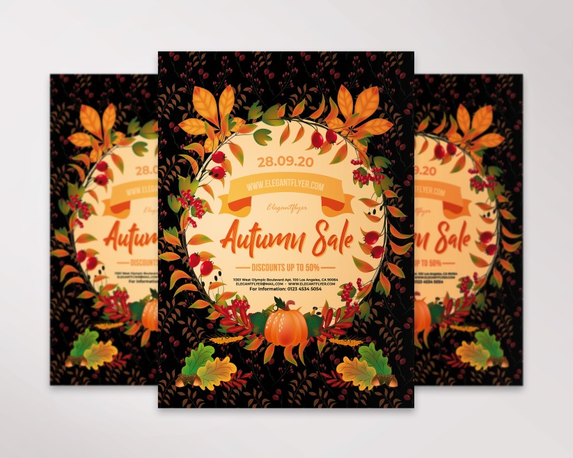 Autumn Sale – Free PSD Flyer Template 016 Autumn Sale – Free PSD Flyer Template 016
