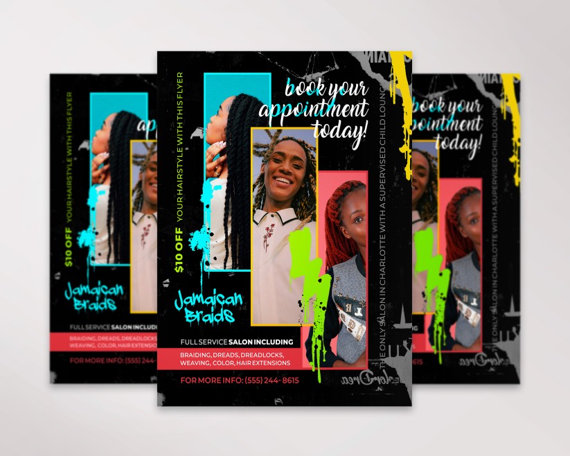 HAIR EXTENSIONS - FREE PSD FLYER TEMPLATE HAIR EXTENSIONS - FREE PSD FLYER TEMPLATE