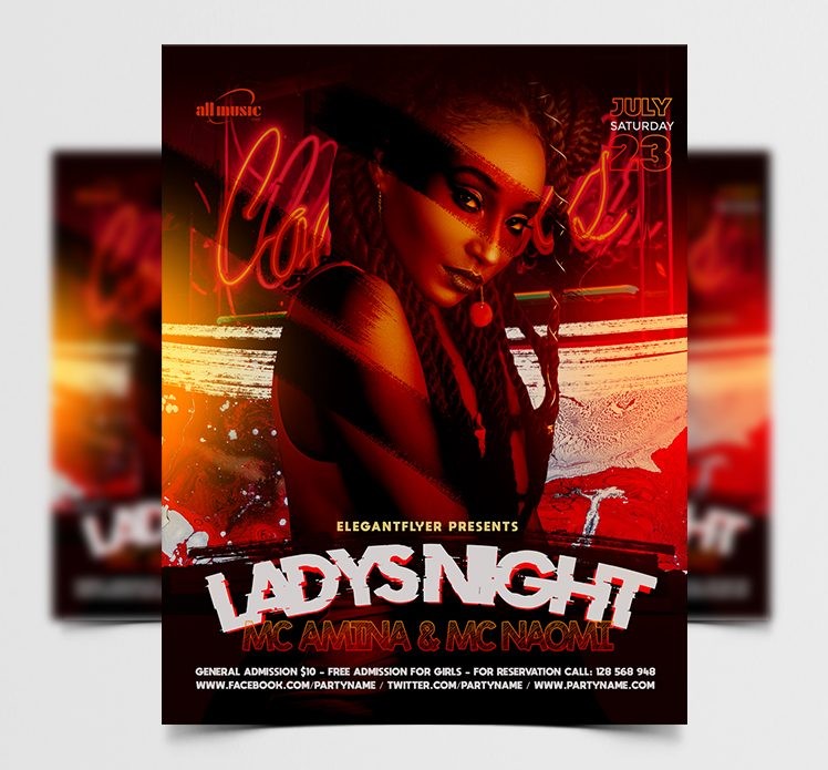 Lady’s Night – Premium PSD Flyer Template 11 Lady’s Night – Premium PSD Flyer Template 11