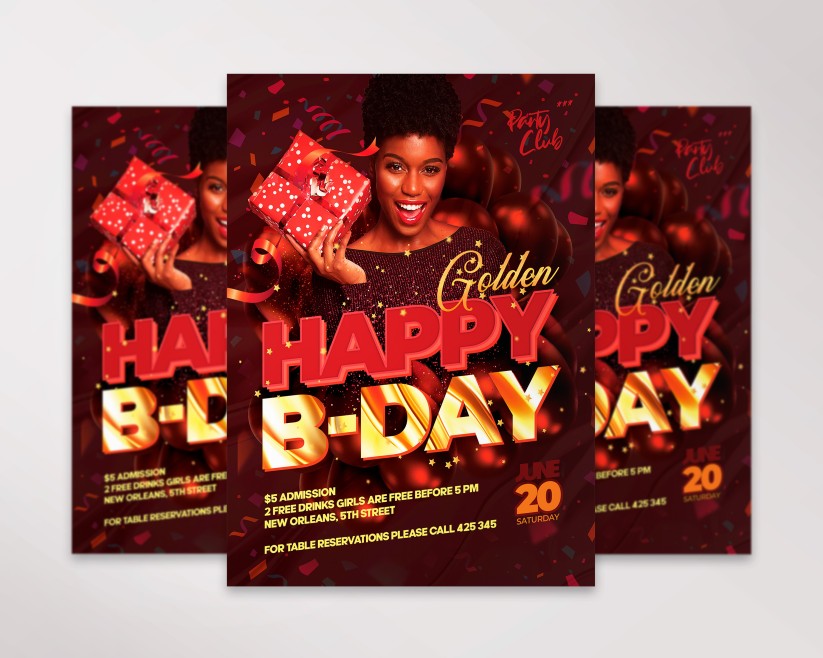 GOLD BIRTHDAY INVITATION PSD TEMPLATE 36 GOLD BIRTHDAY INVITATION PSD TEMPLATE 36