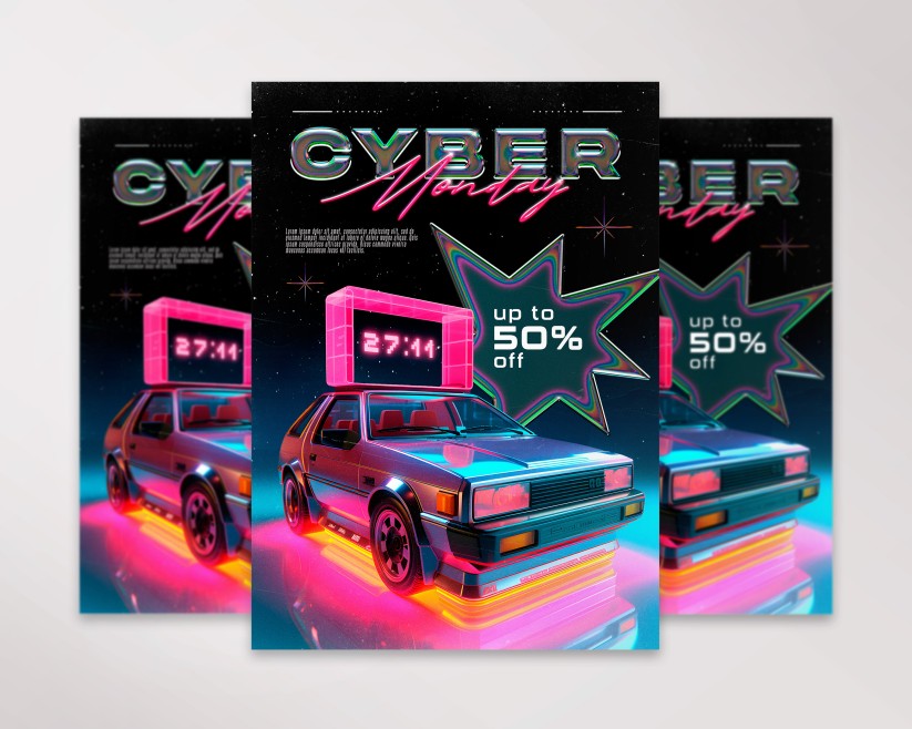Cyber Monday – Free Flyer PSD Template 02 Cyber Monday – Free Flyer PSD Template 02