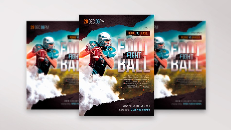 Creative Football Flyer Template Creative Football Flyer Template