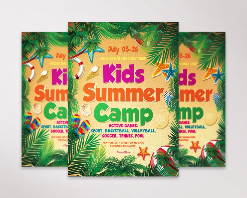 Kids Summer Camp V03 – Flyer PSD Template Kids Summer Camp V03 – Flyer PSD Template
