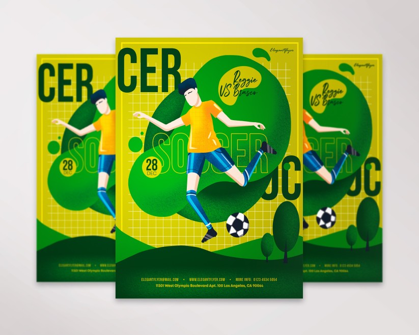 20 Soccer – Premium PSD Flyer Template 20 Soccer – Premium PSD Flyer Template