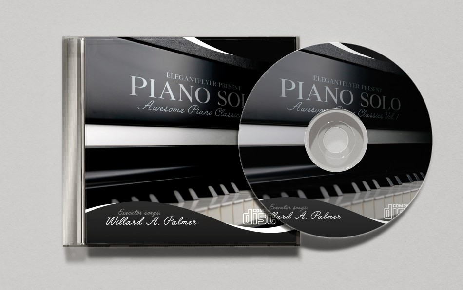Piano Solo – Free CD Sleeve Template in PSD Piano Solo – Free CD Sleeve Template in PSD