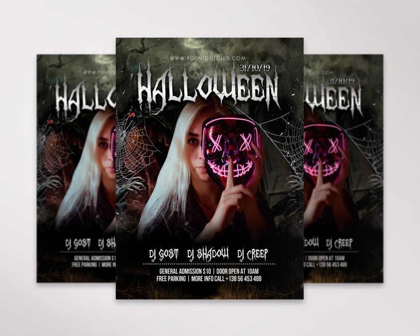 Halloween Night – Premium PSD Flyer Template 033 Halloween Night – Premium PSD Flyer Template 033