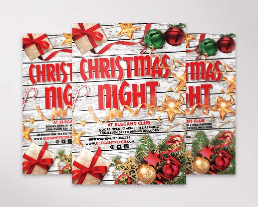 Christmas Holiday – Free Flyer PSD Template 020 Christmas Holiday – Free Flyer PSD Template 020