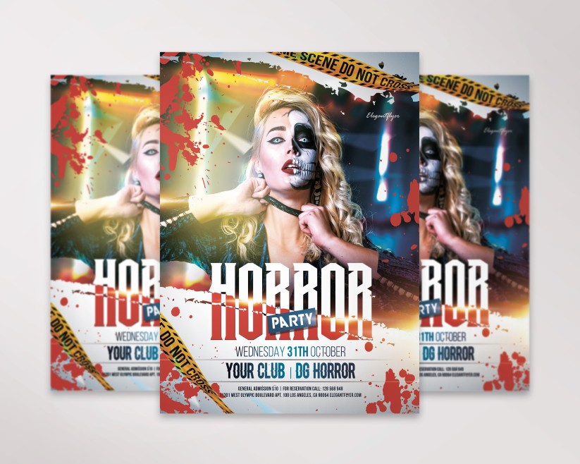Horror Party - Free Flyer PSD Template 1 Horror Party - Free Flyer PSD Template 1