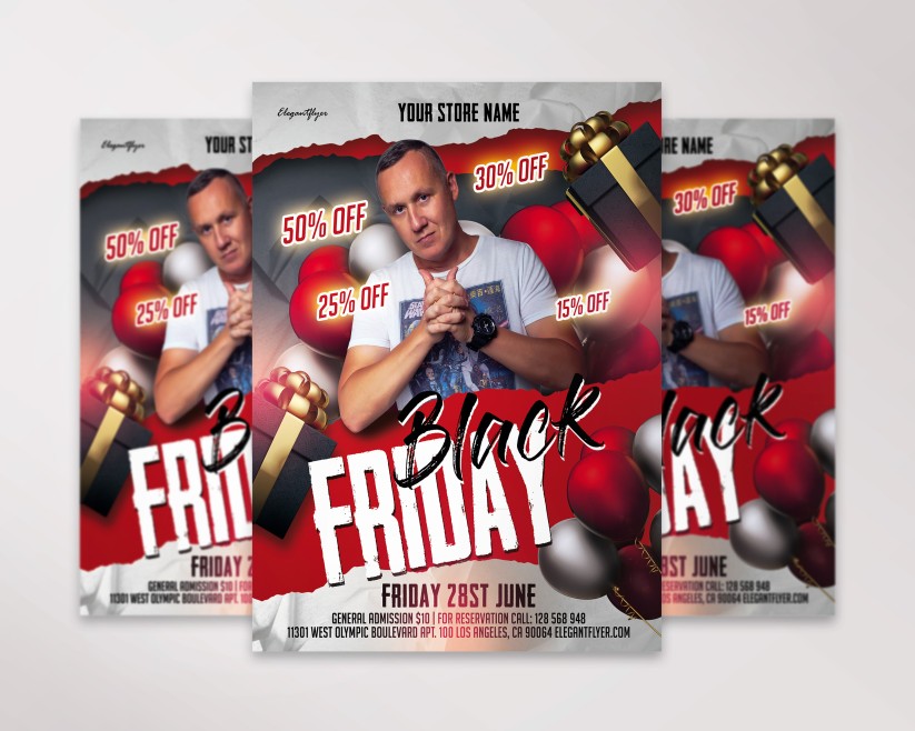 10 Black Friday – Free PSD Flyer Template 10 Black Friday – Free PSD Flyer Template