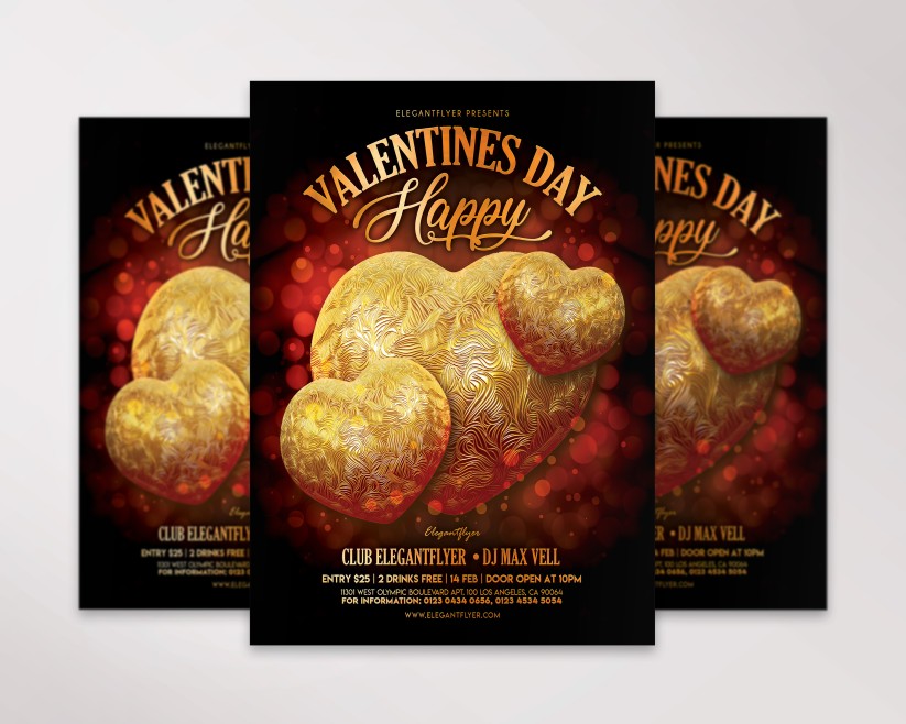 Happy Valentines Day V02 – Flyer PSD Template 018 Happy Valentines Day V02 – Flyer PSD Template 018